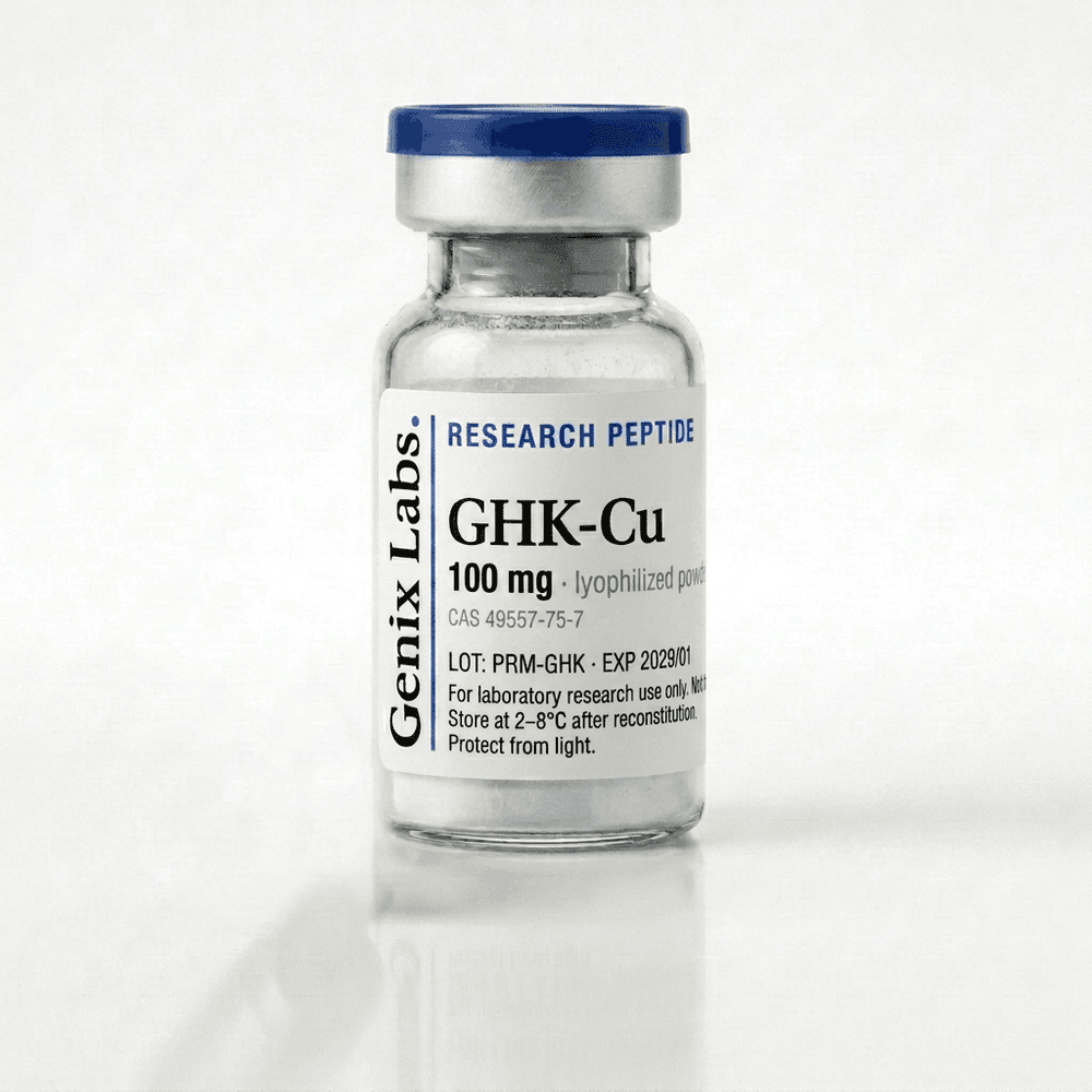 GHK-Cu: Genix peptide vial, lyophilized powder