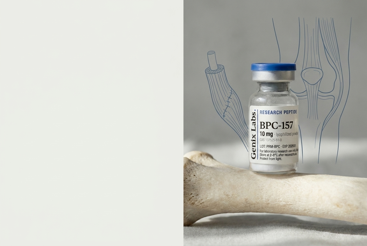 Genix Labs BPC-157 research peptide vial