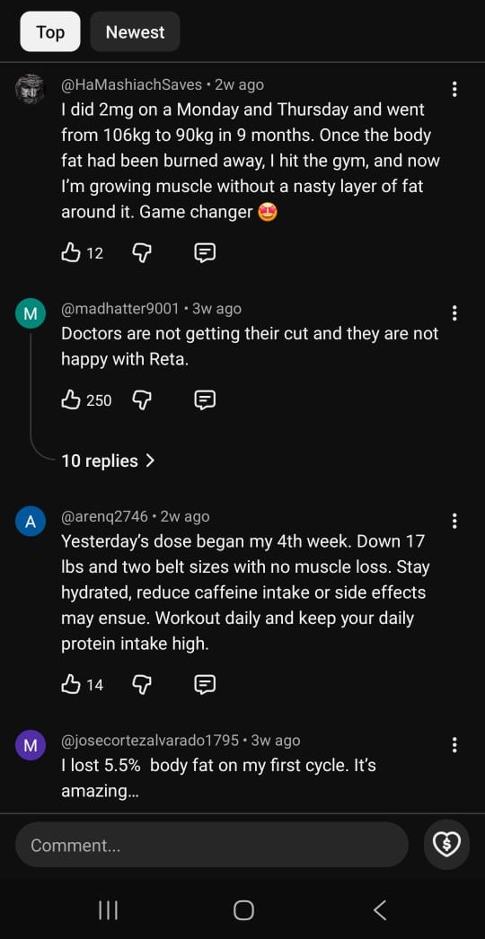 What a Reta user posted online