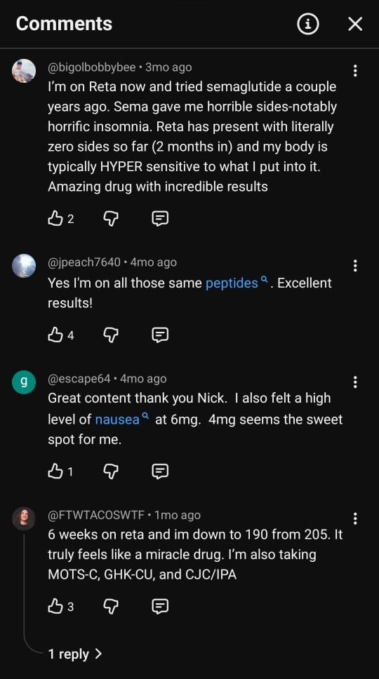 What a Reta user posted online