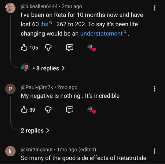 What a Reta user posted online