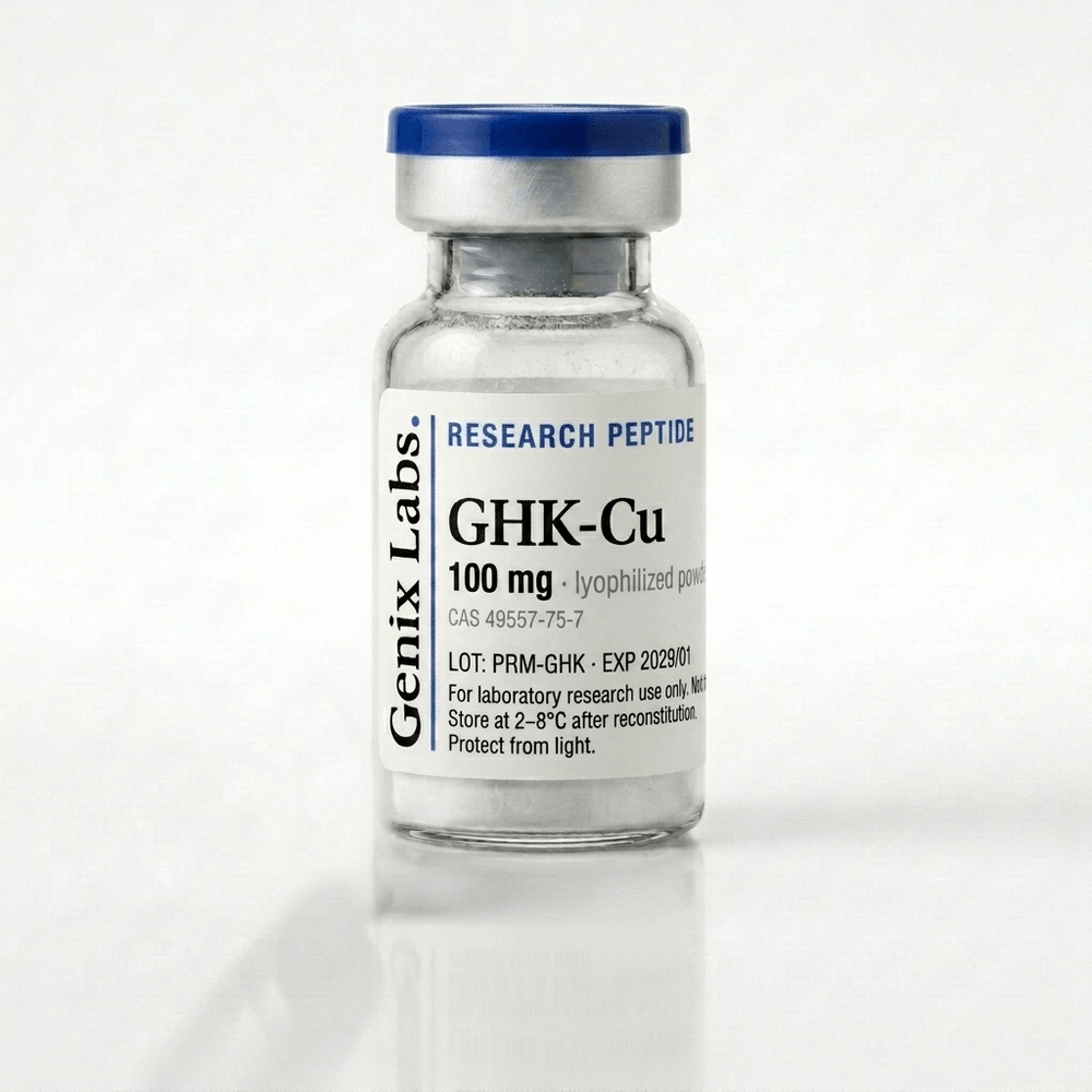 GHK-Cu research peptide vial