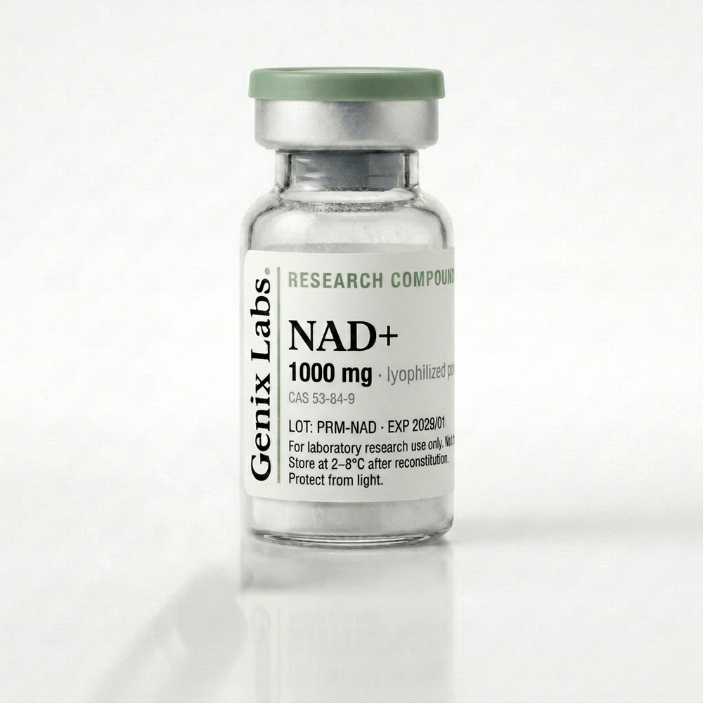 NAD+ research peptide vial